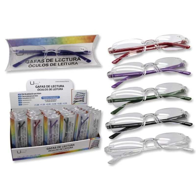 UMAY Gafas de lectura patilla colores D: +1+1 5+2+2 5+3+3 5 (36U) (36UD) 07213