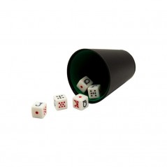 FASEBA Juego de dados poker con cubilete 16285