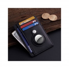 TUDETIC Card Holder Wallet with AirTag - Keep your valuables safe and located TUD-WAT-NEGRVAR