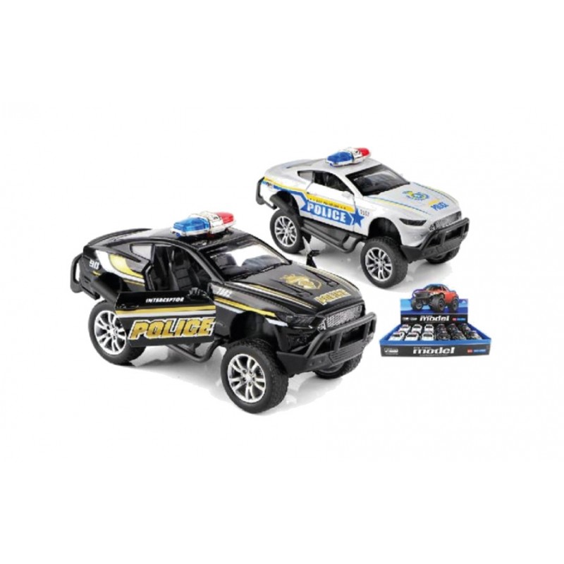 VARIOS Coches de policia en miniatura METAL FRICCION 4X4 (12UD) 16326